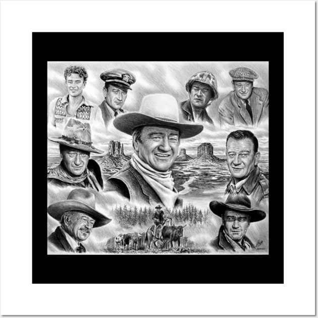 John_Wayne Wall Art by Anung